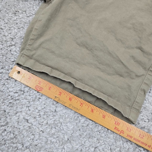 Flint and Tinder Shorts Mens 34 (Fits 32x6.5) Beige Chino Flat Front Office - Picture 12 of 13